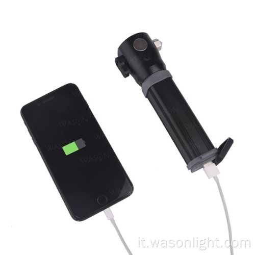 Torcia solare magnetica multiutensile a led con power bank